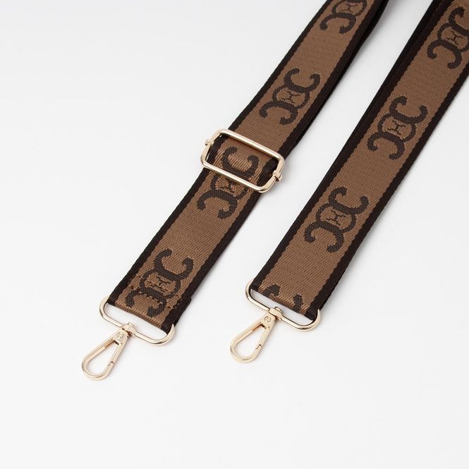 Huvudbild Axelrem brun - väska rem med mönster och ...