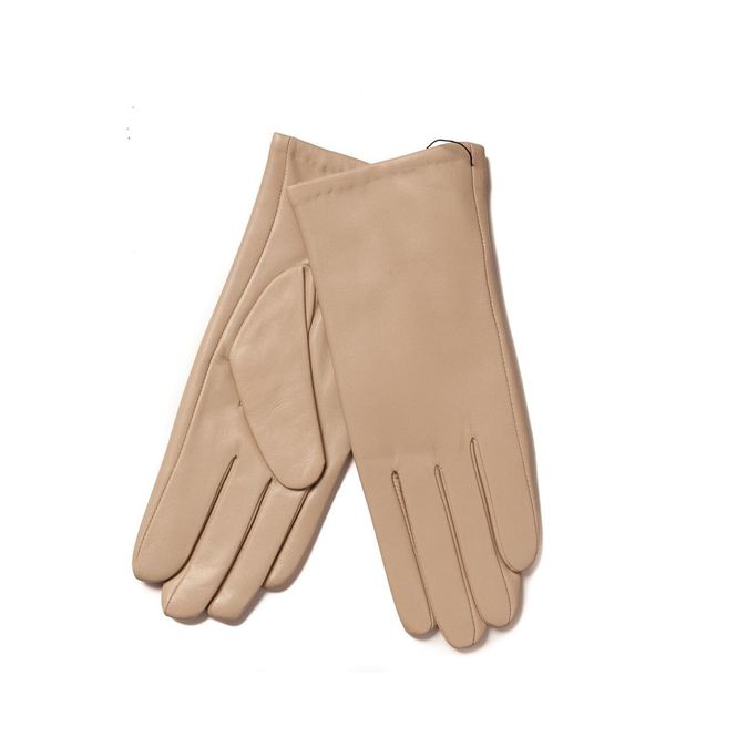 Huvudbild Läderhandskar - ljus beige