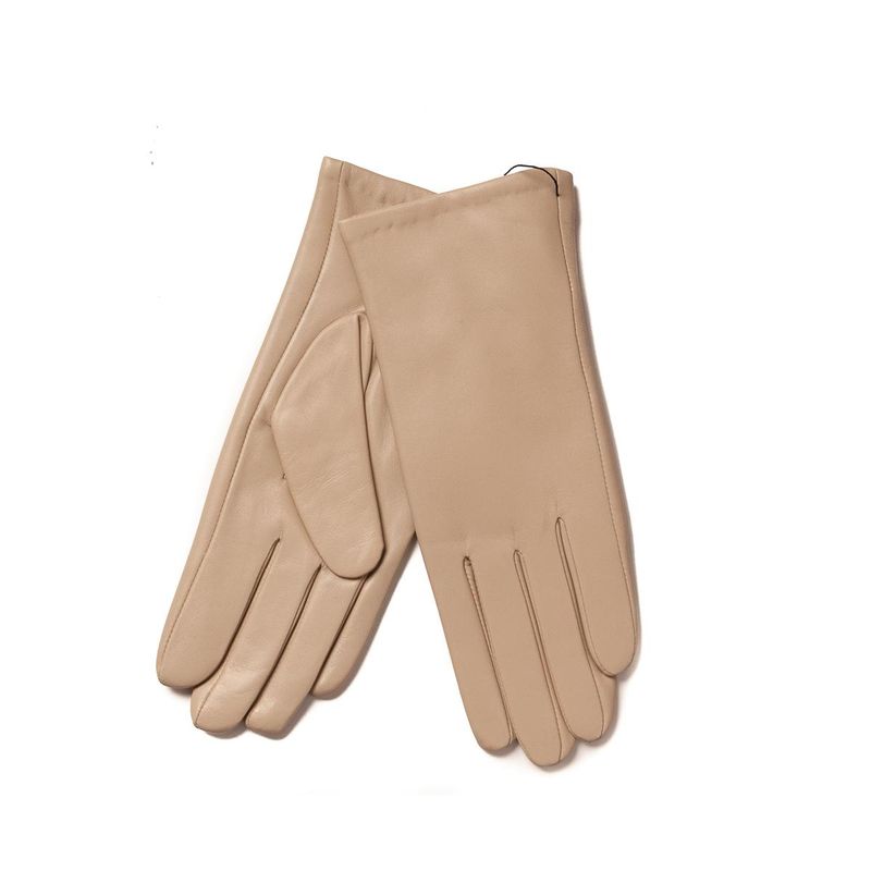 Läderhandskar - ljus beige