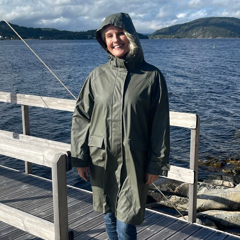 Regnkappa - olivgrön