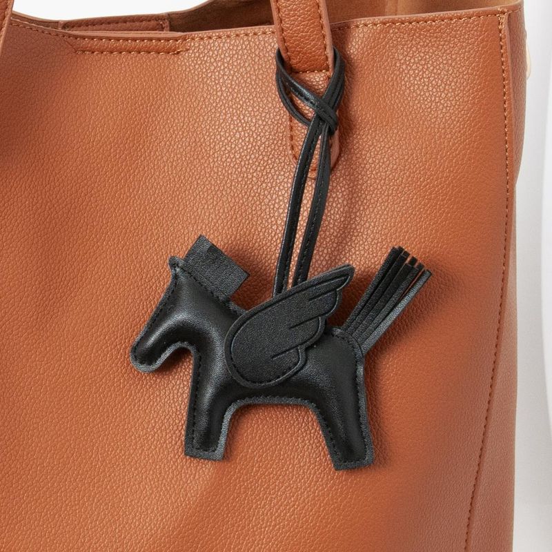 Väskadekoration PEGASUS - svart