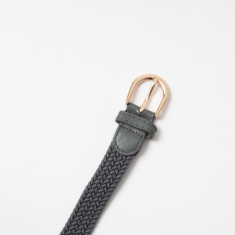 Smalt resårbälte, guld - grå