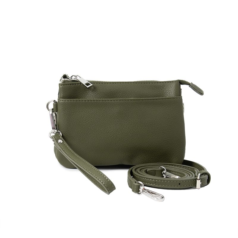 Anna clutch - olivengrønn