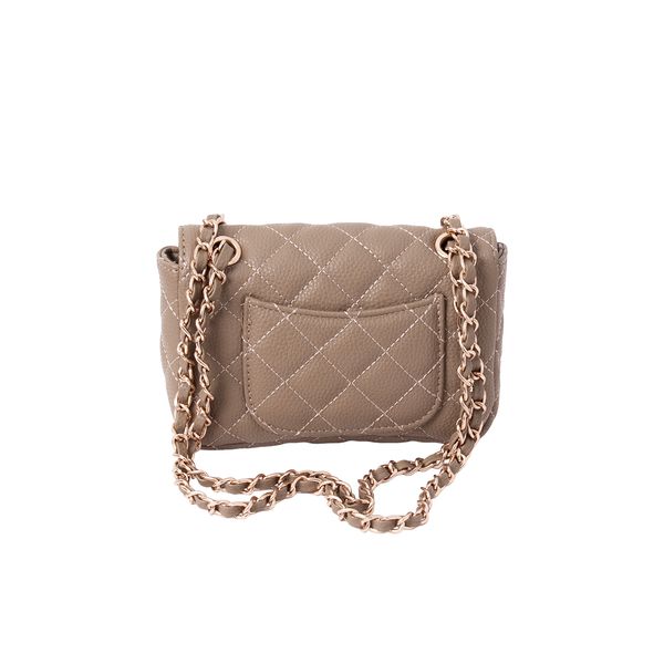 Huvudbild EVITA Liten clutch med kedja - Beige