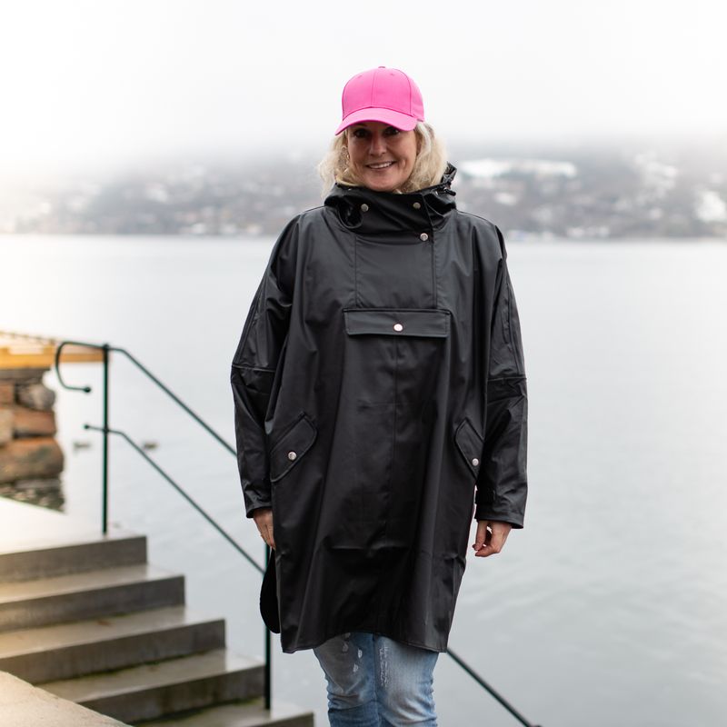 Regnponcho - svart