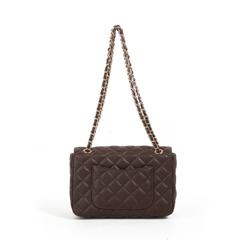 Daisy clutch brun med vattert mønster