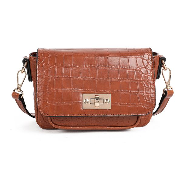 Bild på BEVERLY croco clutch - konjak