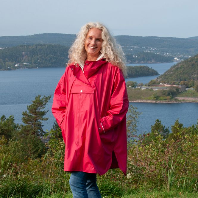 Huvudbild Regnponcho - rosa