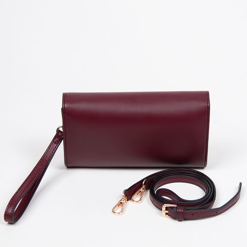 Happy party clutch - vinröd
