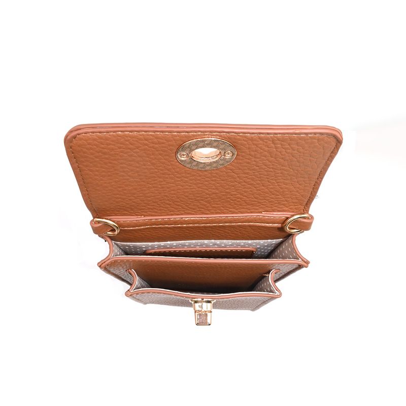 Ilja mobilbag - cognac - kompakt och stilren väska