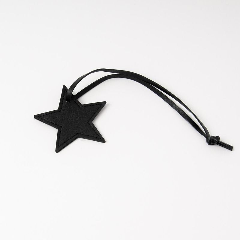 Väskadekoration STAR - svart