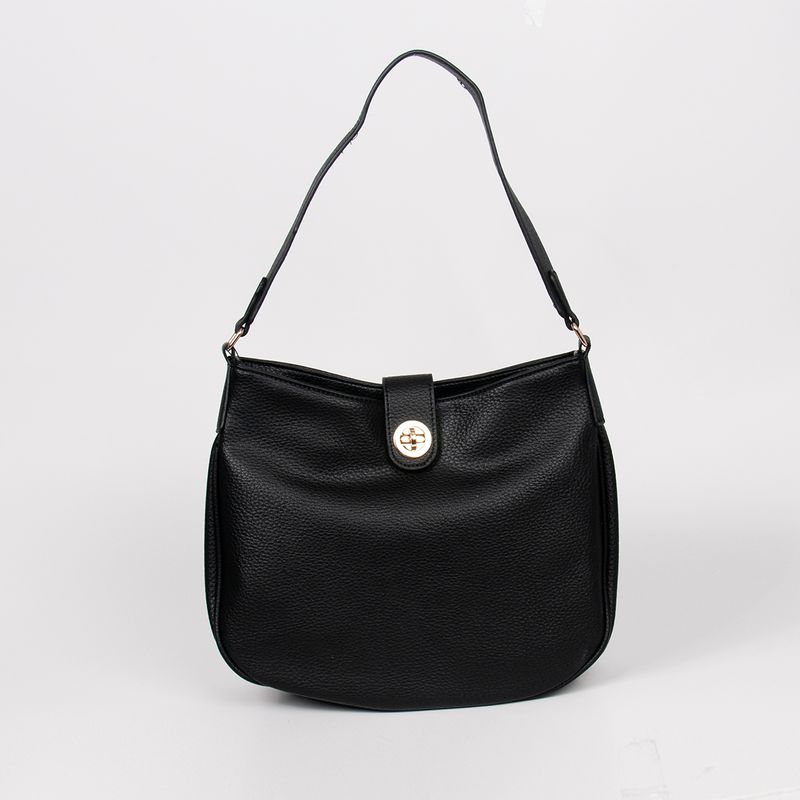 Iona ovalbag - svart - rymlig axelväska i tidlös design
