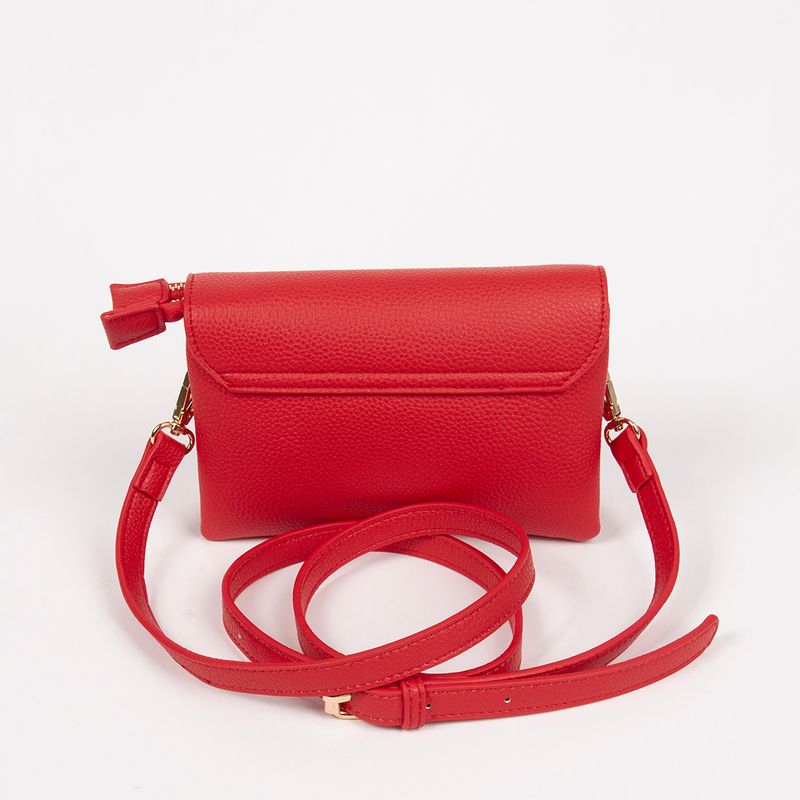 DANIELLE clutch röd i imiterat skinn