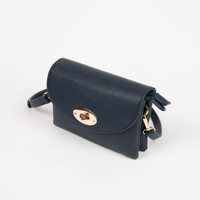 Huvudbild DANIELLE clutch marinblå i imiterat skinn