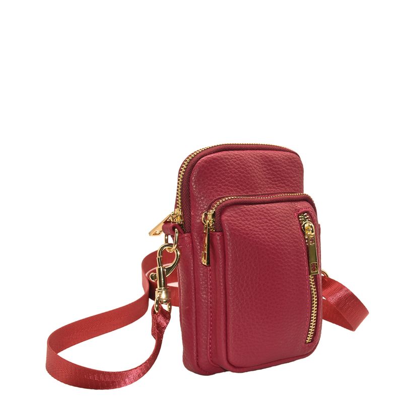 IDA mobilväska - mörk rosa