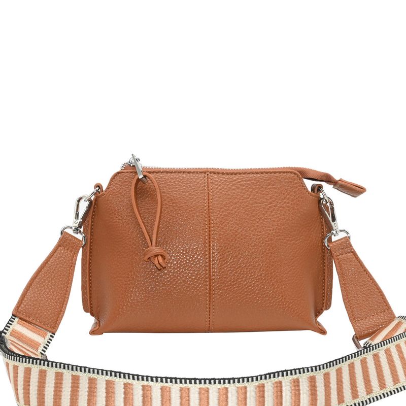 FRANCES Clutch - cognac