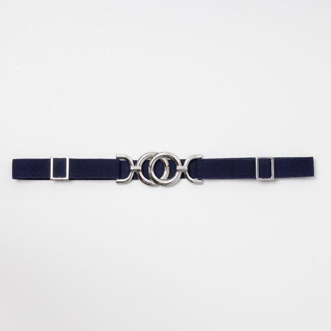 Huvudbild Elastiskt midjebälte med dekorativt silverfärgat ...