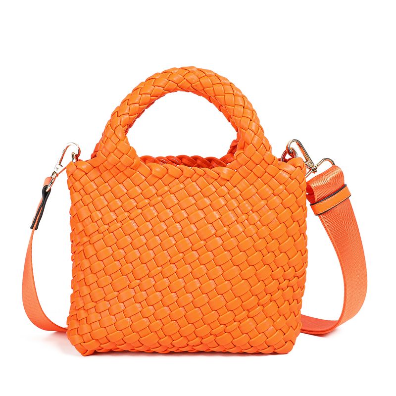 EDDA flätad miniväska - orange