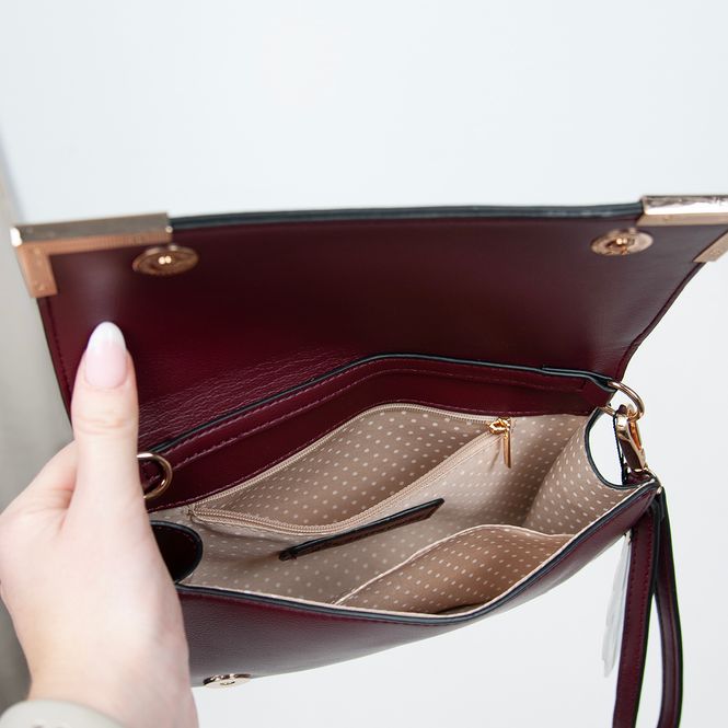 Huvudbild Happy party clutch - vinröd