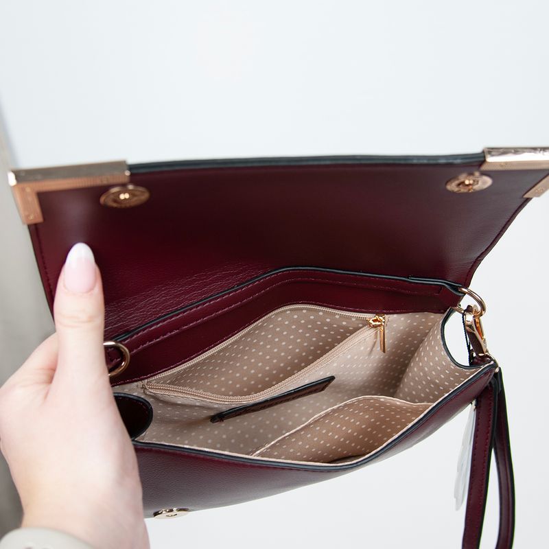 Happy party clutch - vinröd
