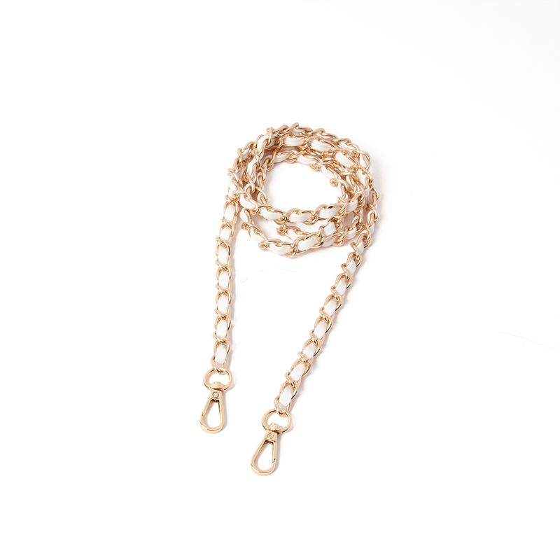 Lång kedja med band - vit