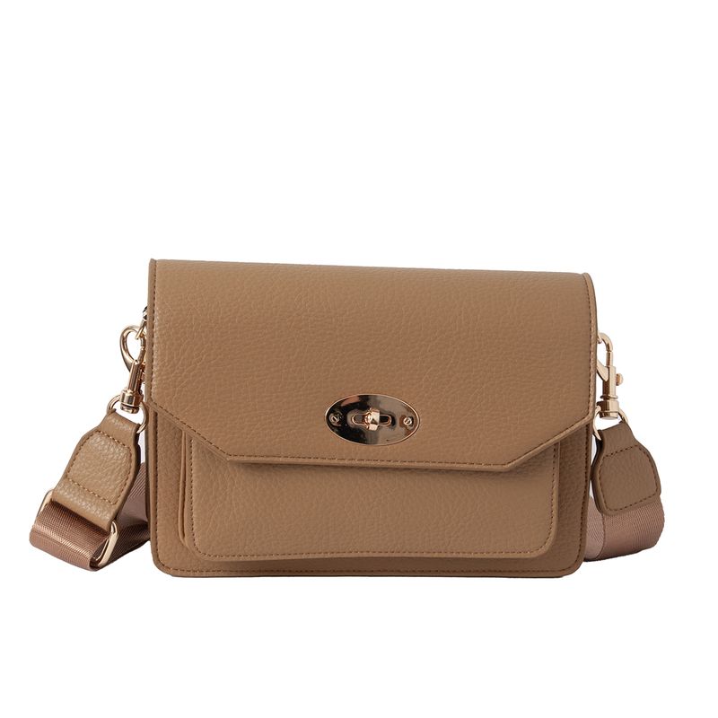 EMELY clutch med främre spänne - camel
