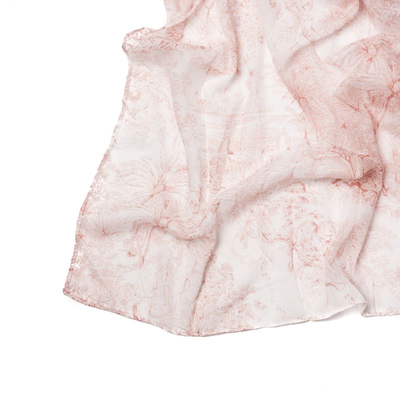 Tofarget sommerskjerf - beige