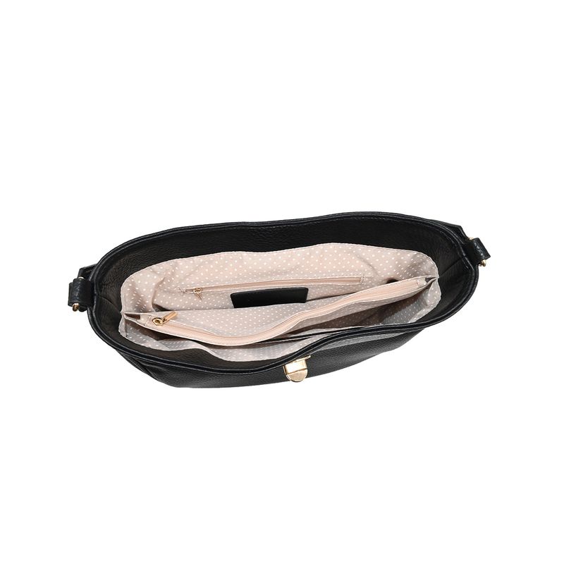 Iona ovalbag - svart - rymlig axelväska i tidlös design